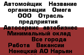 Автомойщик › Название организации ­ Омега, ООО › Отрасль предприятия ­ Автосервис, автобизнес › Минимальный оклад ­ 50 000 - Все города Работа » Вакансии   . Ненецкий АО,Нарьян-Мар г.